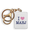 Mahjong Tile Keychain  - I heart Mahj