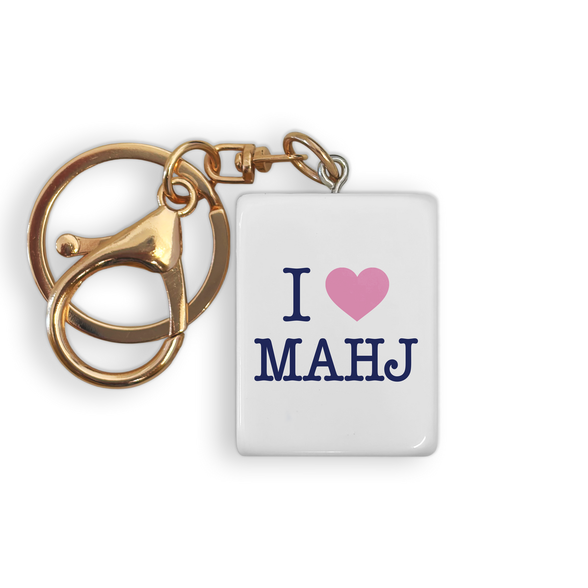Mahjong Tile Keychain  - I heart Mahj