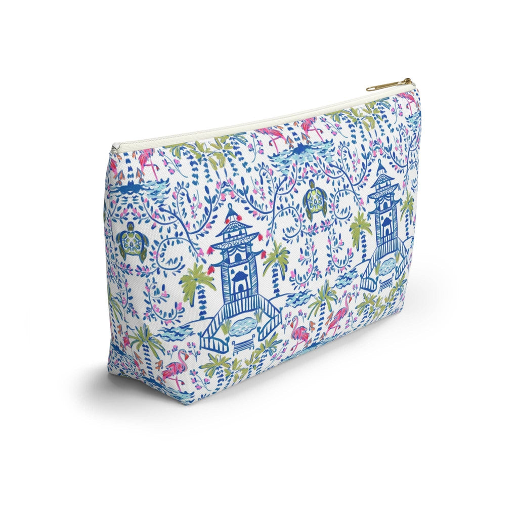 Britt Mills Mahjong Tile Pouch: Palm Beach Teal