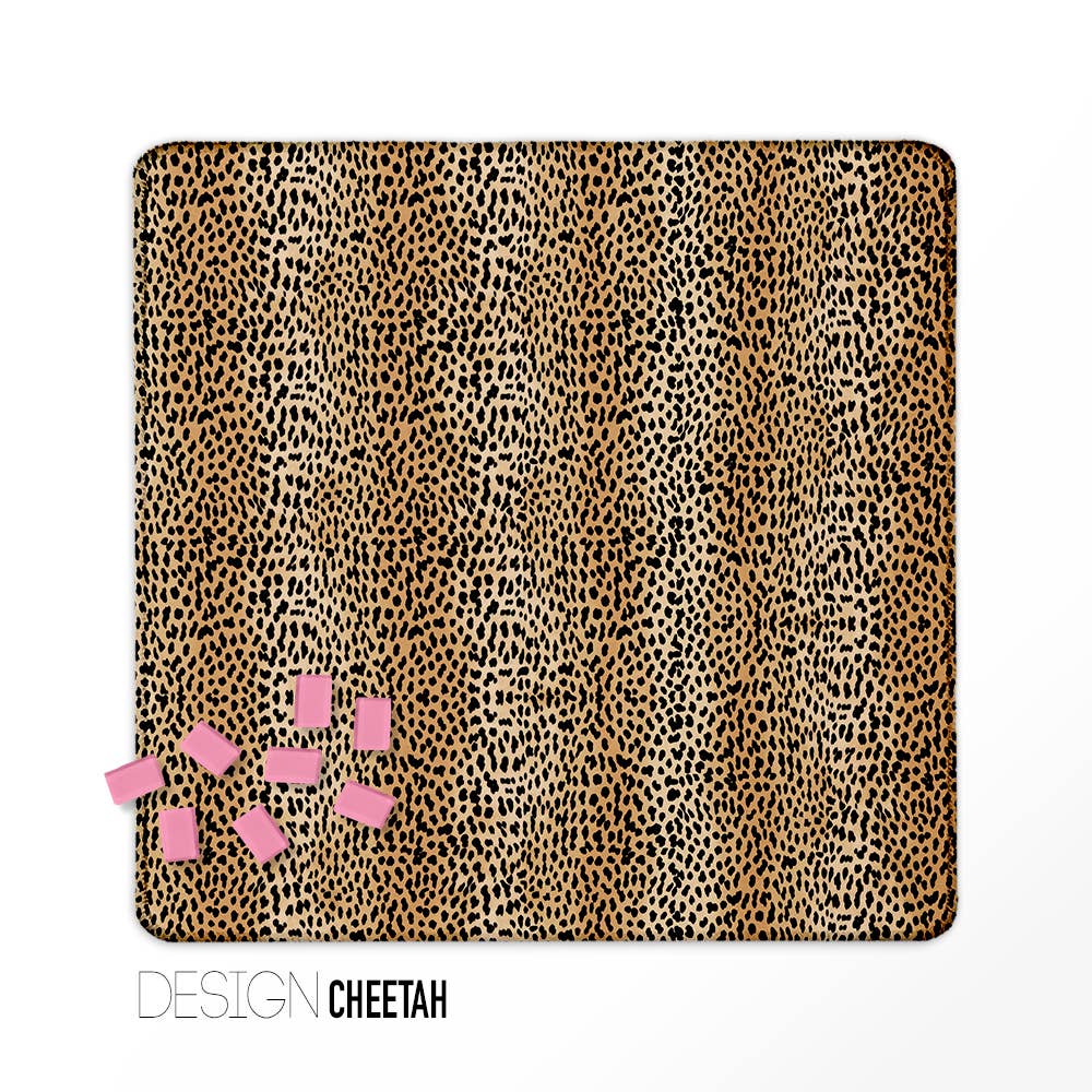 Mahjong Mat 31", Neoprene, Leopard, Tortoise, Tiger, Zebra: Antelope / Neoprene with bag