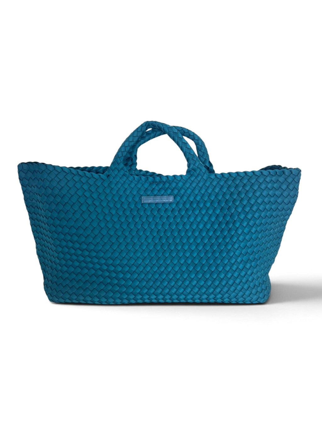 Mahjong Bag - Woven Carryall with Matching Tile Pouch: Teal