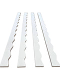 Wavy Mahjong Rack Pusher Set - White
