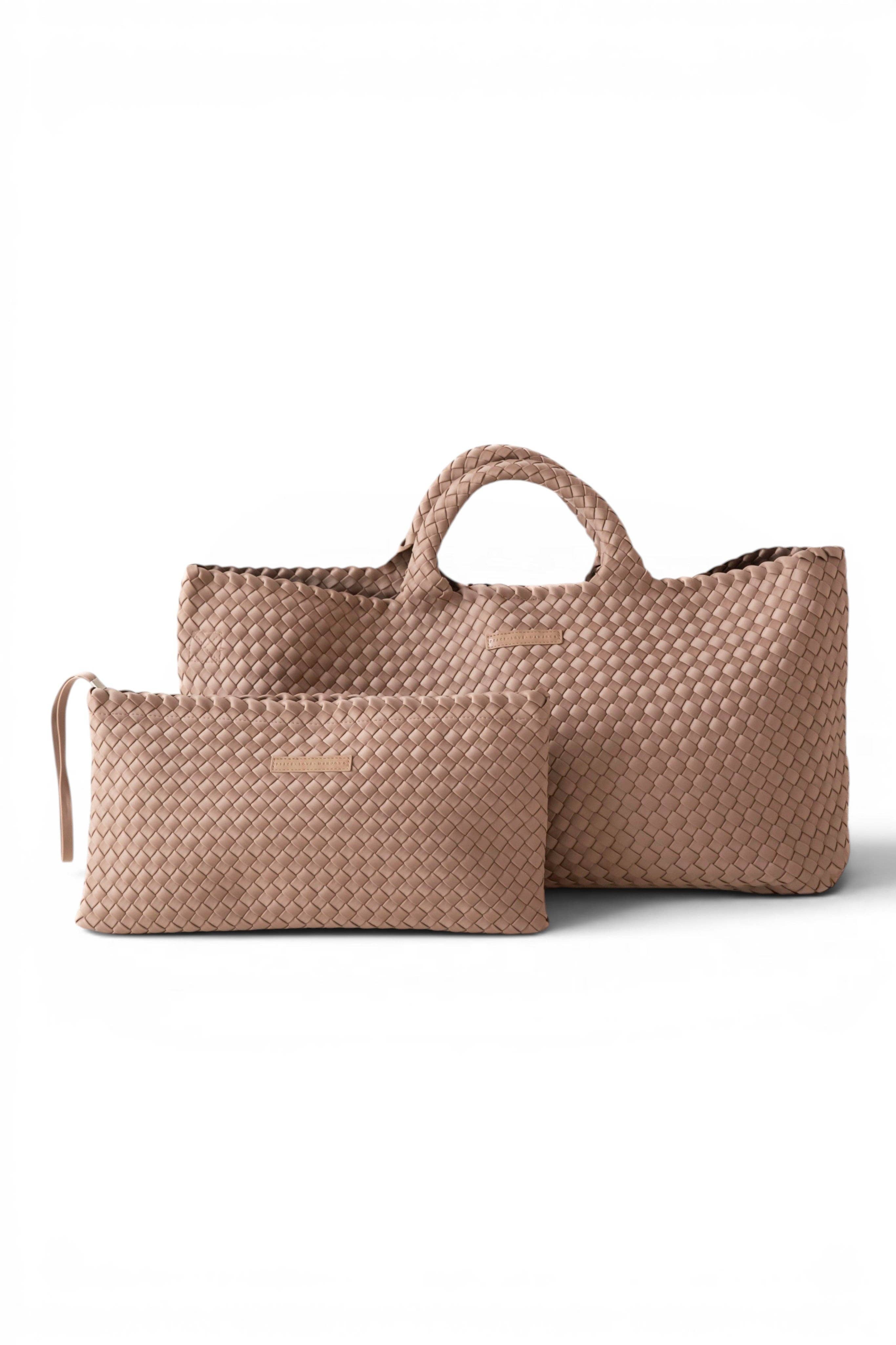 Mahjong Bag - Woven Carryall with Matching Tile Pouch: Peacock