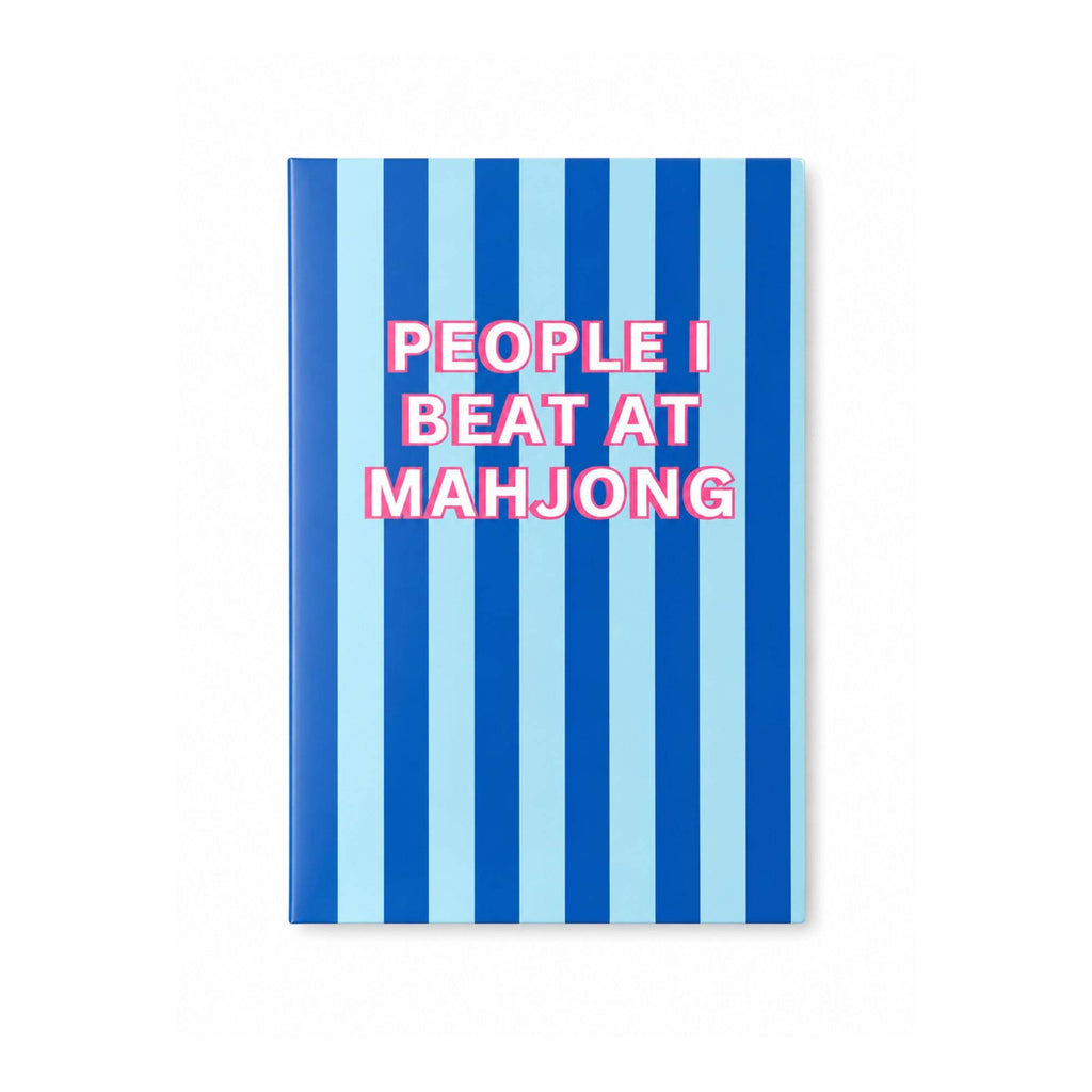 "People I Beat at Mahjong" Hardcover Mahjong Gift Journal