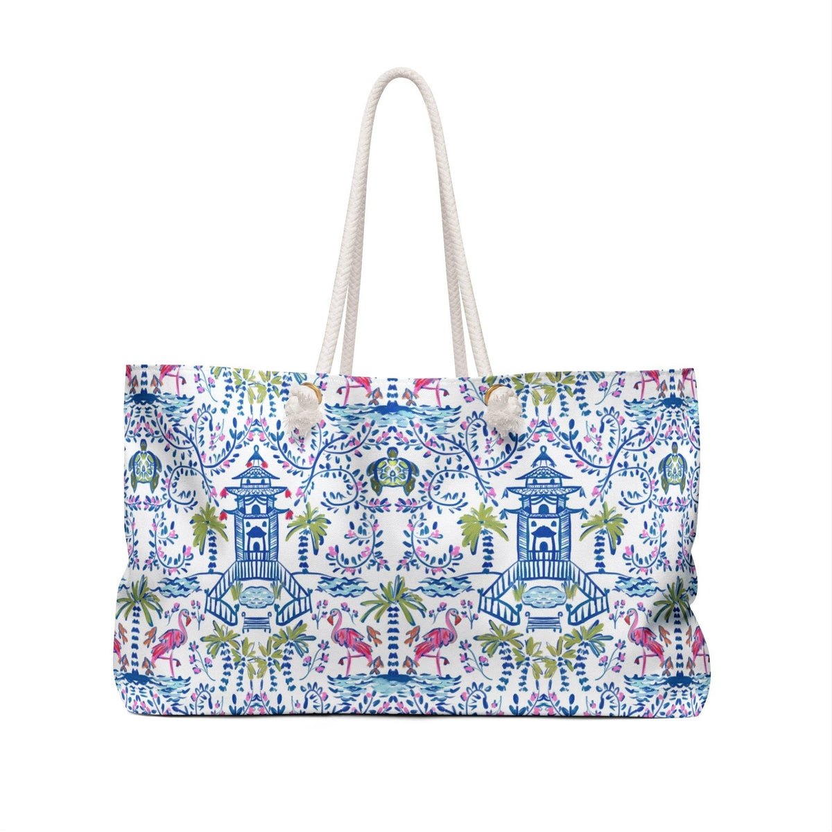 Britt Mills Mahjong Tote Bags: Chinoiserie Palms