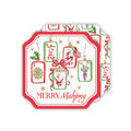 Deck The Halls Tiles Hanging Mahjong Tiles Ornaments Coaster