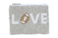 Ladies Love Football Fully Beaded Coin Purse
