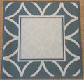 Sage Green Geometric Floral Mat