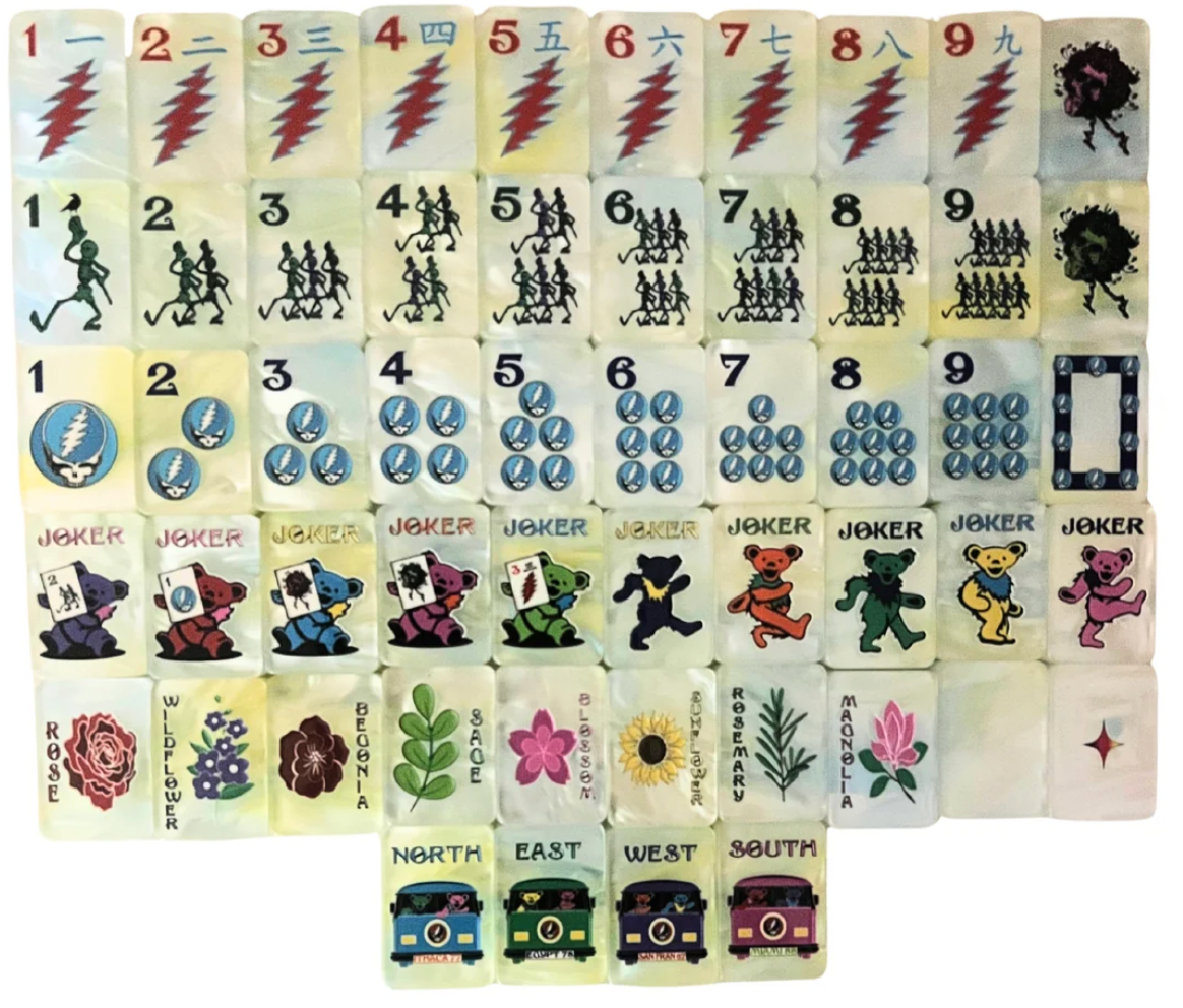 Grateful Dead x Bespoke Mahjong - SUNSHINE DAYDREAM TIE DYE PEARL