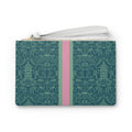 Britt Mills Mahjong Card Pouch (Faux-Leather): Palm Beach Teal
