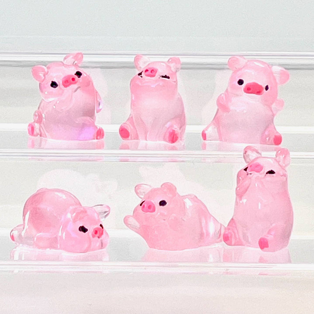 Pink Piggy Miniature Figurines