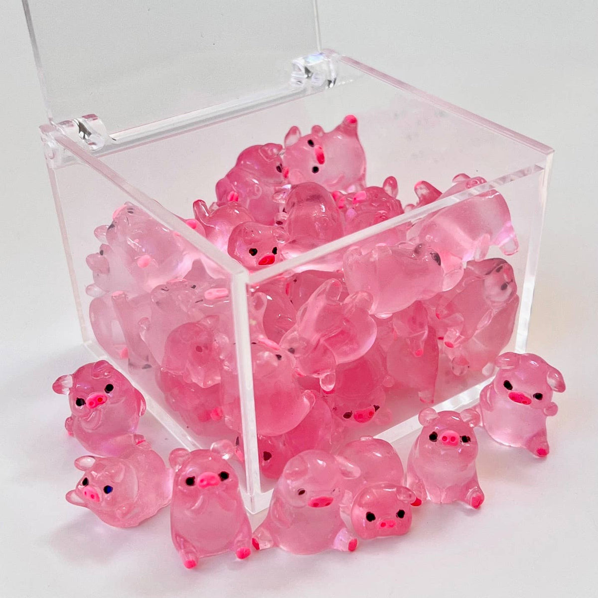 Pink Piggy Miniature Figurines