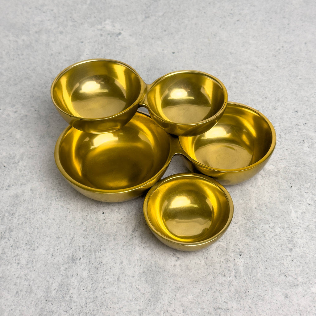Gold  5-Cluster Bowl