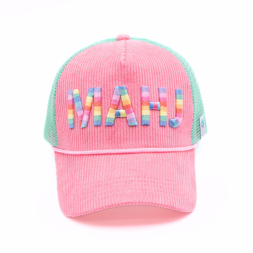MAHJONG HAT | Corduroy Trucker | MAHJ: Green