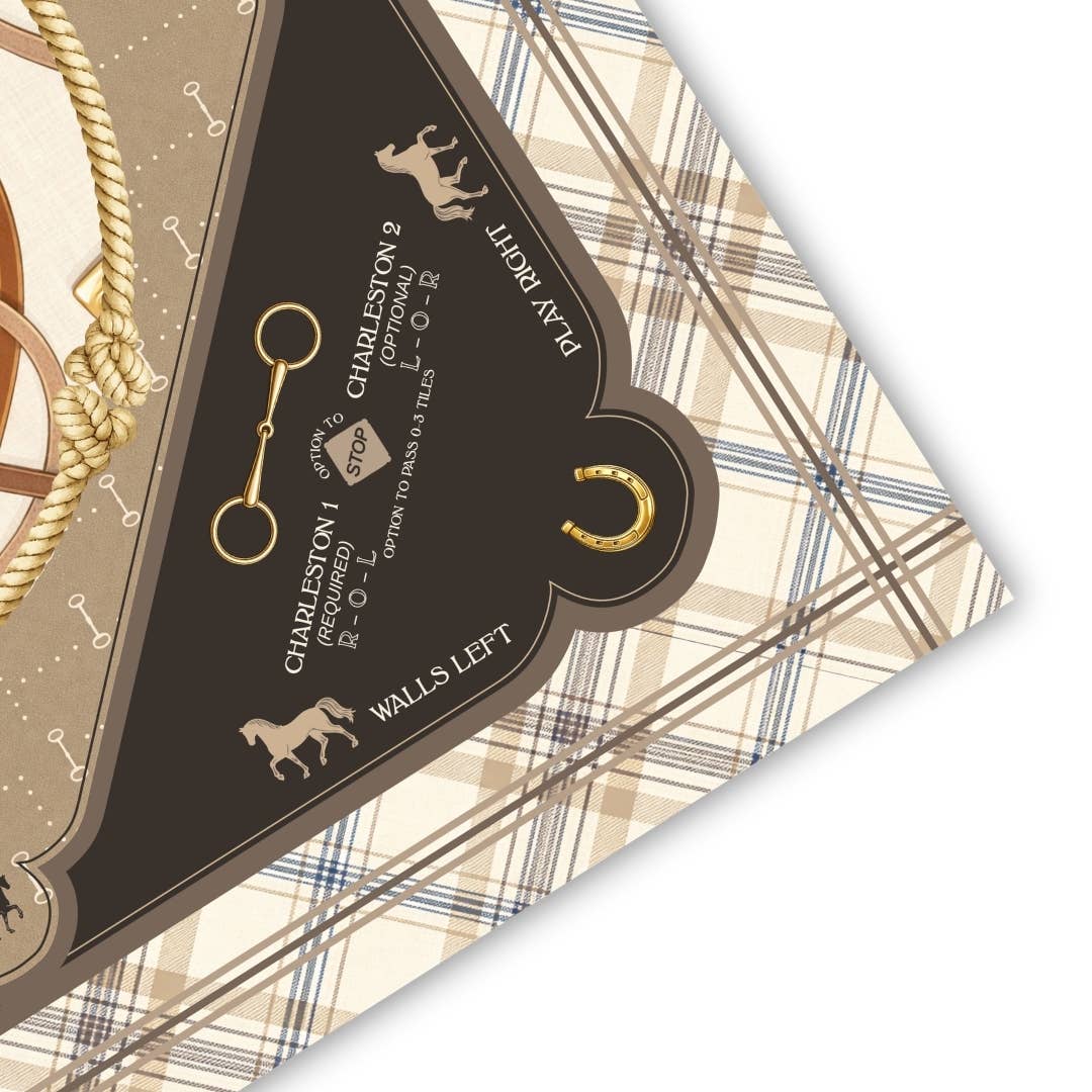NEOPRENE Saddles & Silk Mahjong Mat | Equestrian