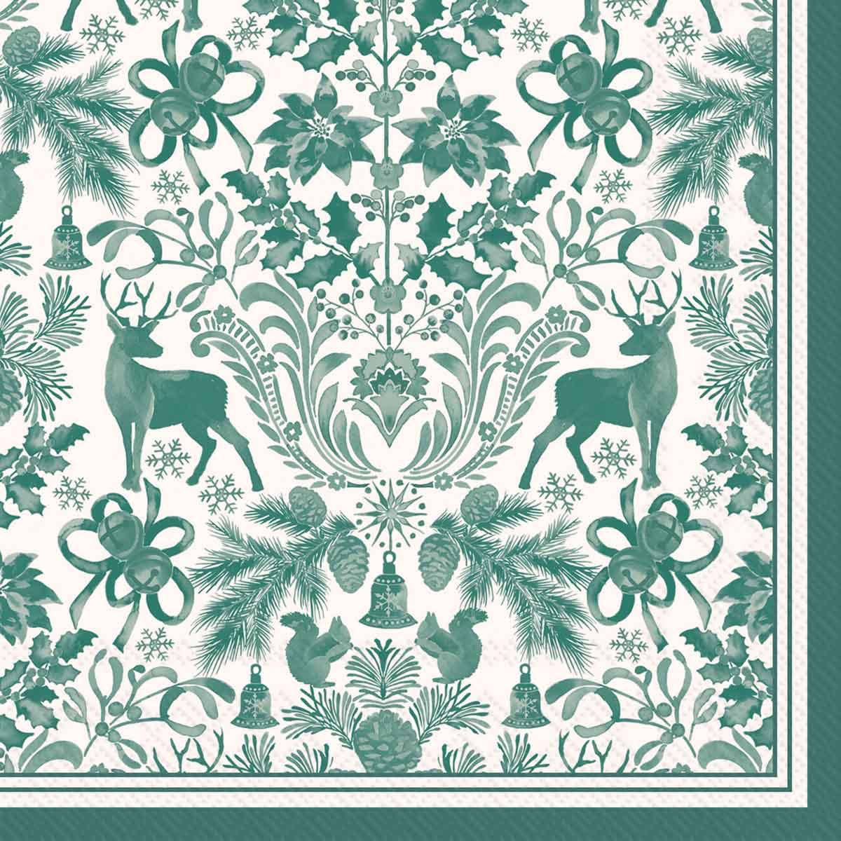 Paper Cocktail Napkins 20 Ct Brimsley Green Christmas