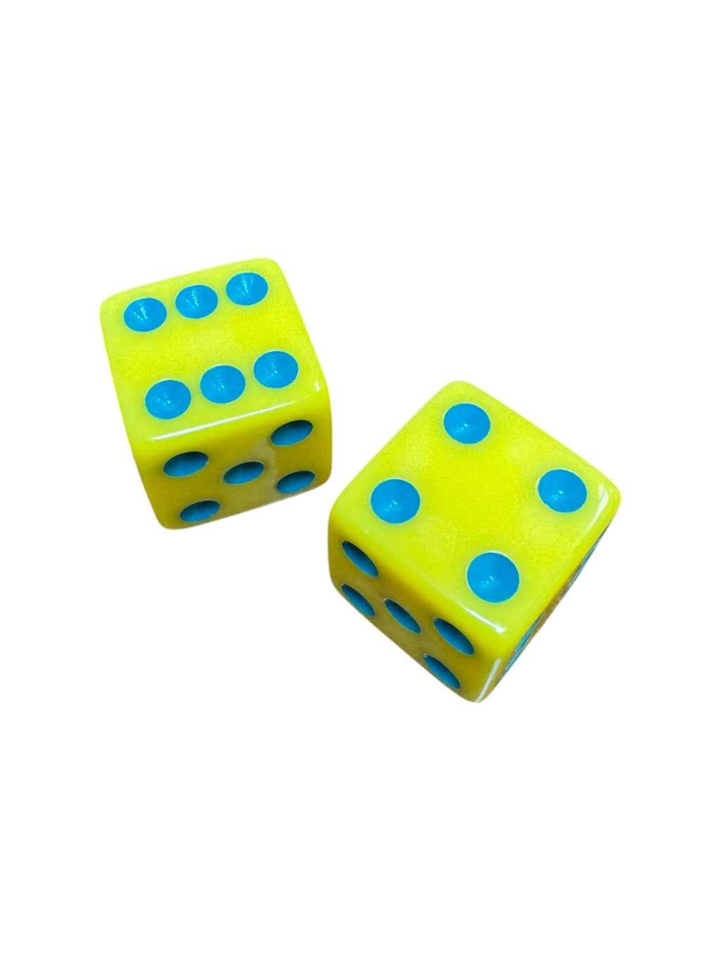 Dice (set of 2): Red with Light Pink
