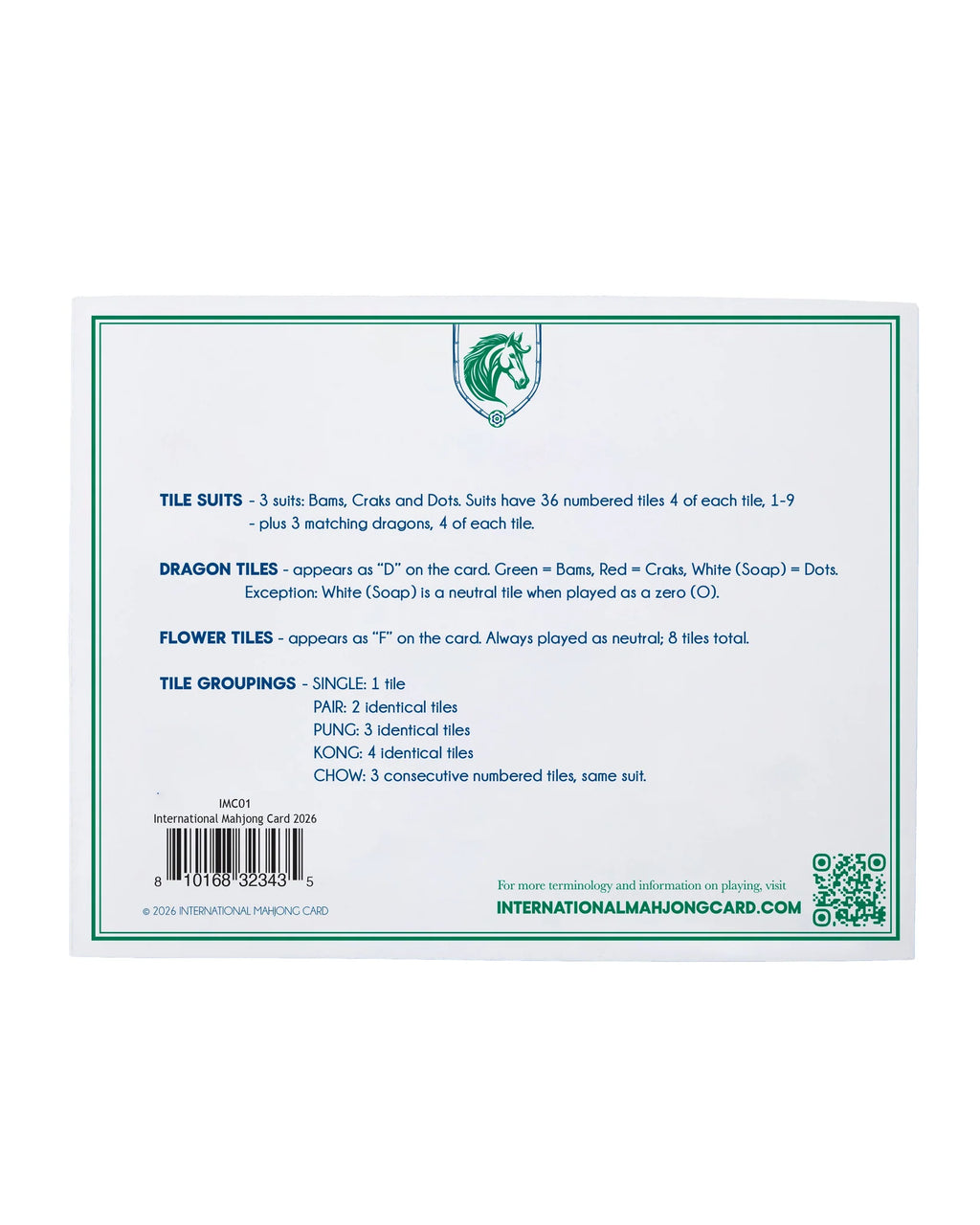 International Mahjong Card - OMM