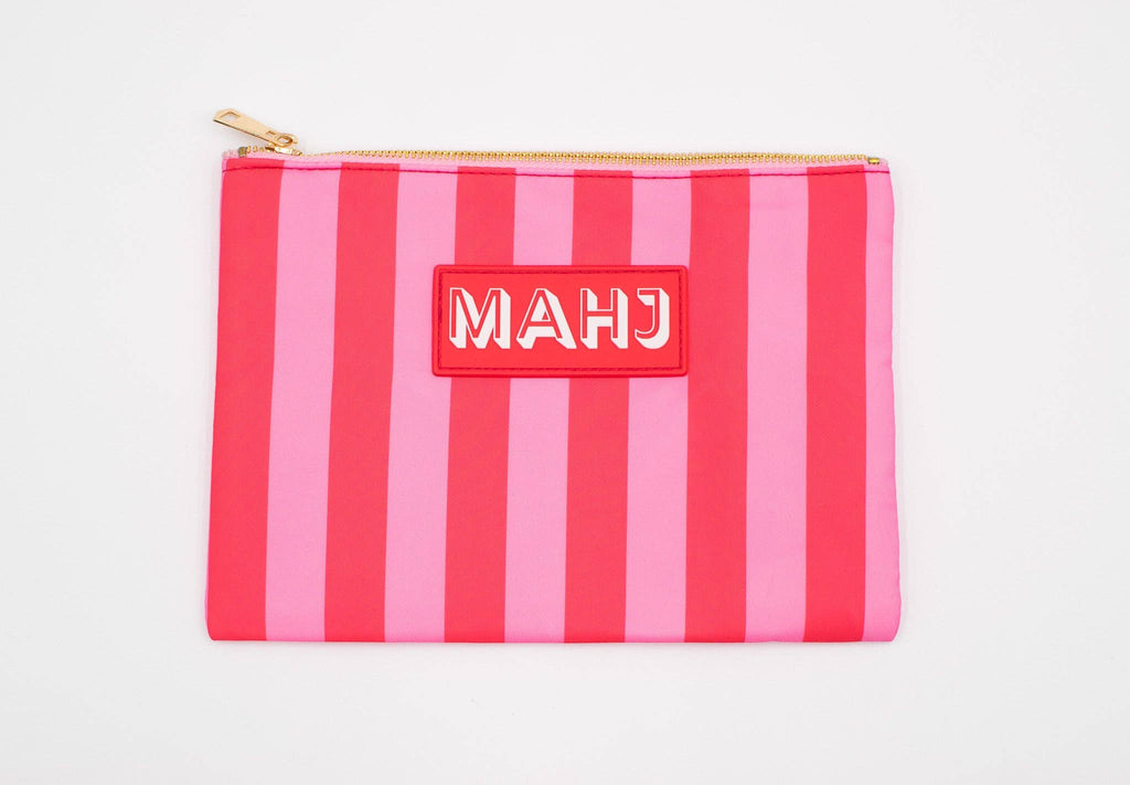 Premium Mahjong Card & Accessory Bag: Arrows- Blue Card & Accessory Bag