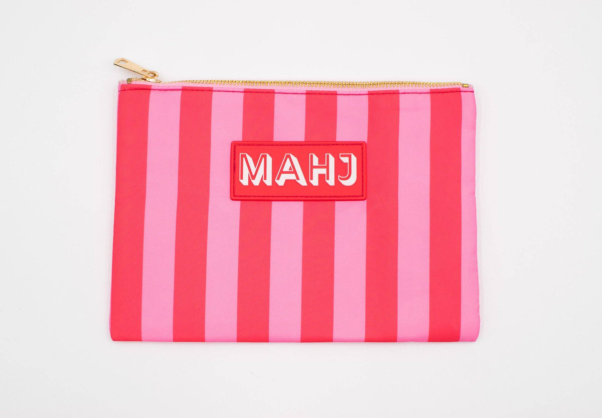 Premium Mahjong Card & Accessory Bag: Arrows- Blue Card & Accessory Bag