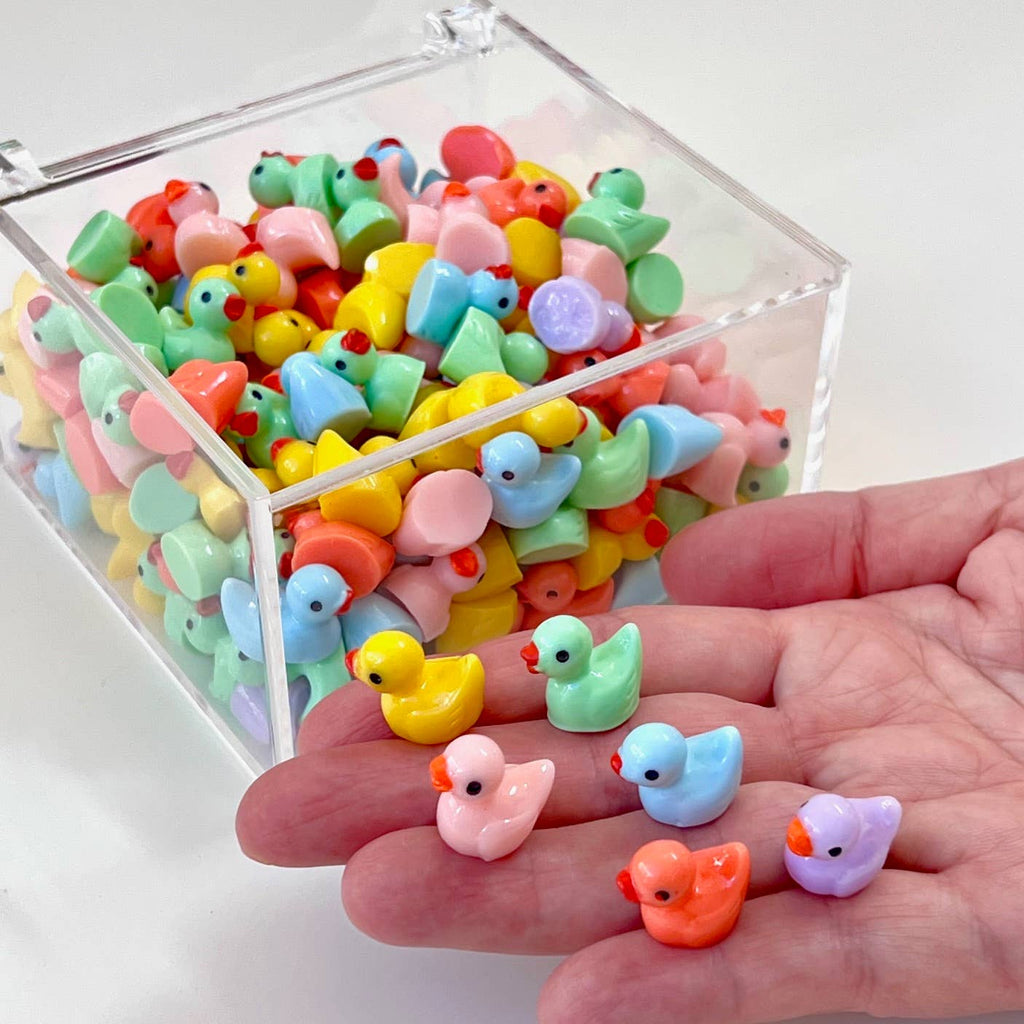 Little Colorful Ducks Miniature Figurines