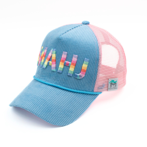 MAHJONG HAT | Corduroy Trucker | MAHJ: Green
