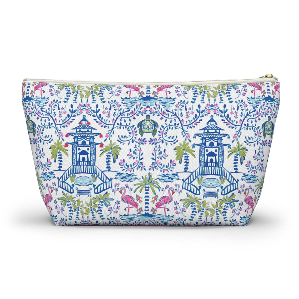 Britt Mills Mahjong Tile Pouch: Palm Beach Teal