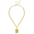 1 Bam Bird Mahjong Tile Paperclip Necklace