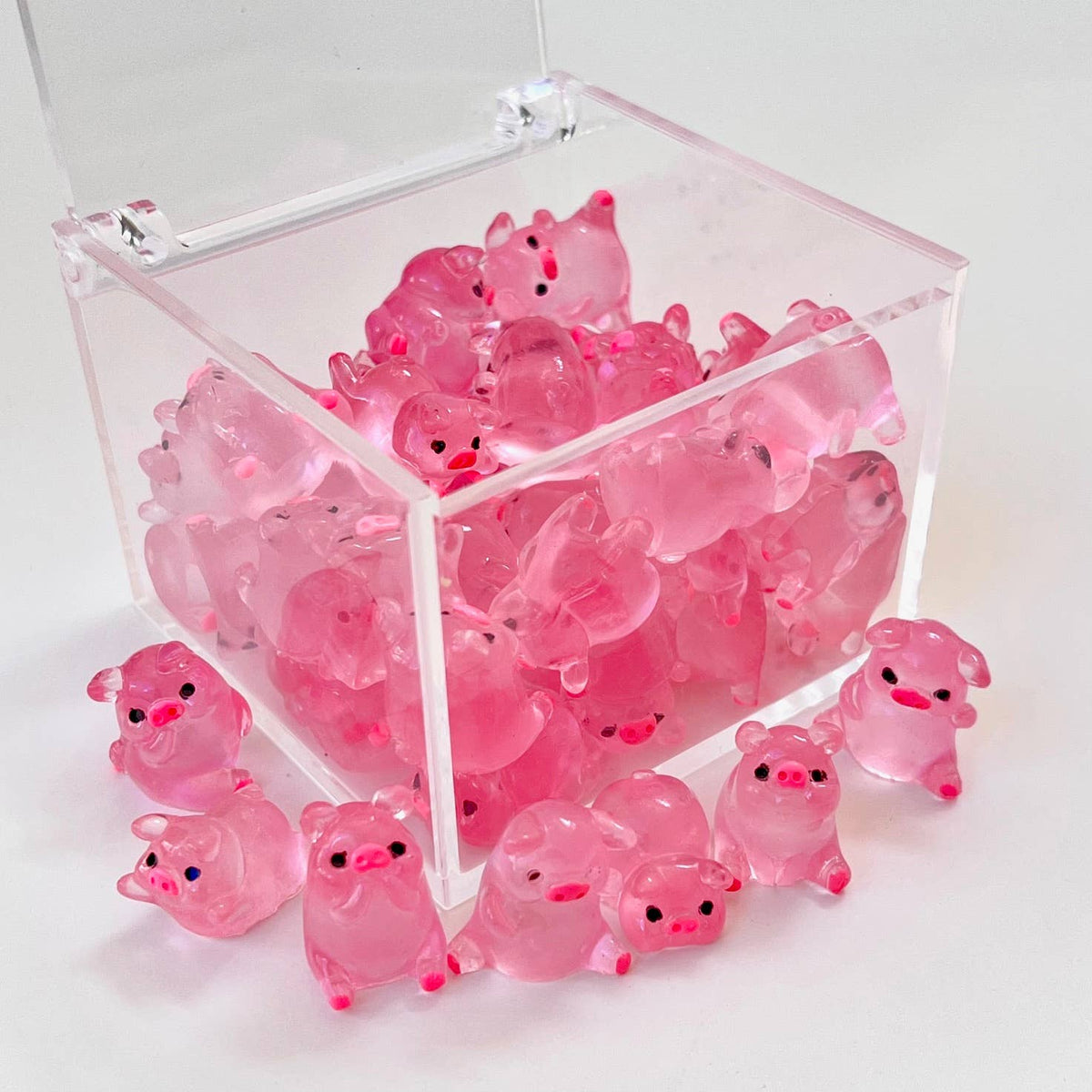 Pink Piggy Miniature Figurines