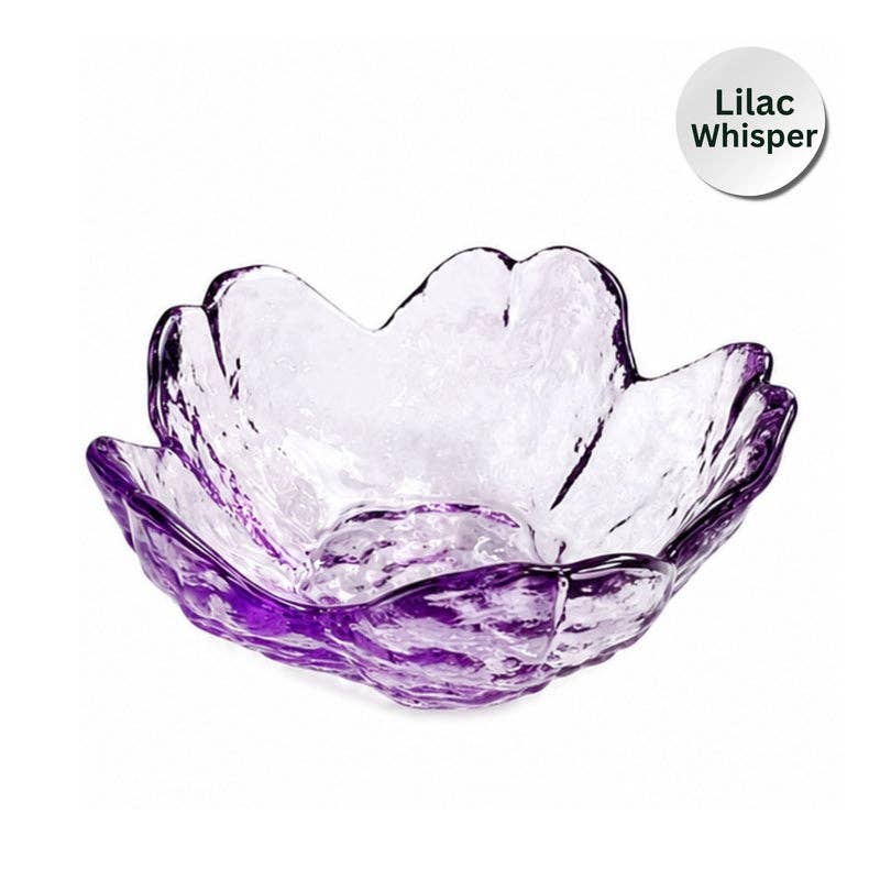 Glass Flower Dice Holder for Mahjong – Mahjong Accessory : Aqua Mist
