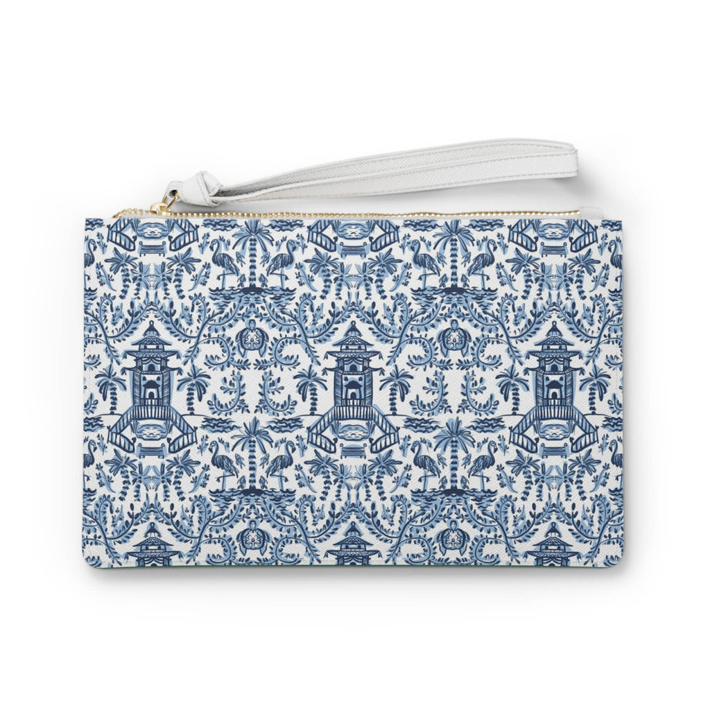 Britt Mills Mahjong Card Pouch (Faux-Leather): Palm Beach