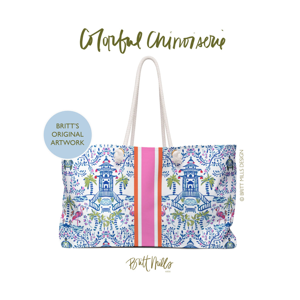 Britt Mills Mahjong Tote Bags: Heiress