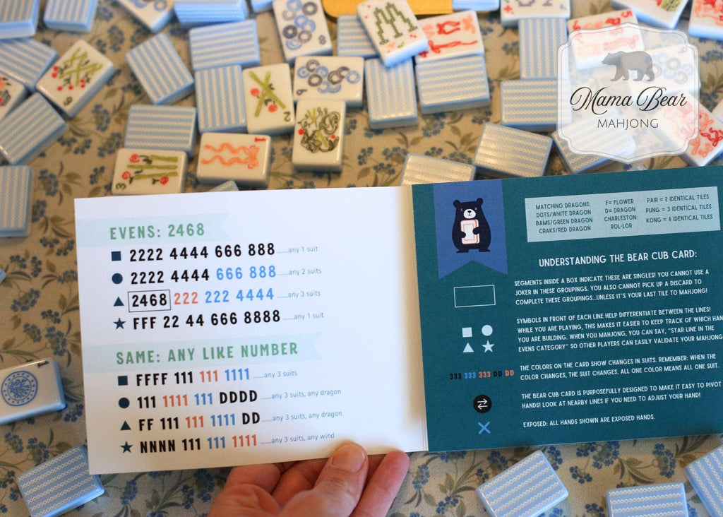 The Bear Cub Card: Mahjong for Kids and Beginners!