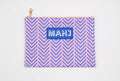 Premium Mahjong Card & Accessory Bag: Arrows- Purple Card & Accessory Bag