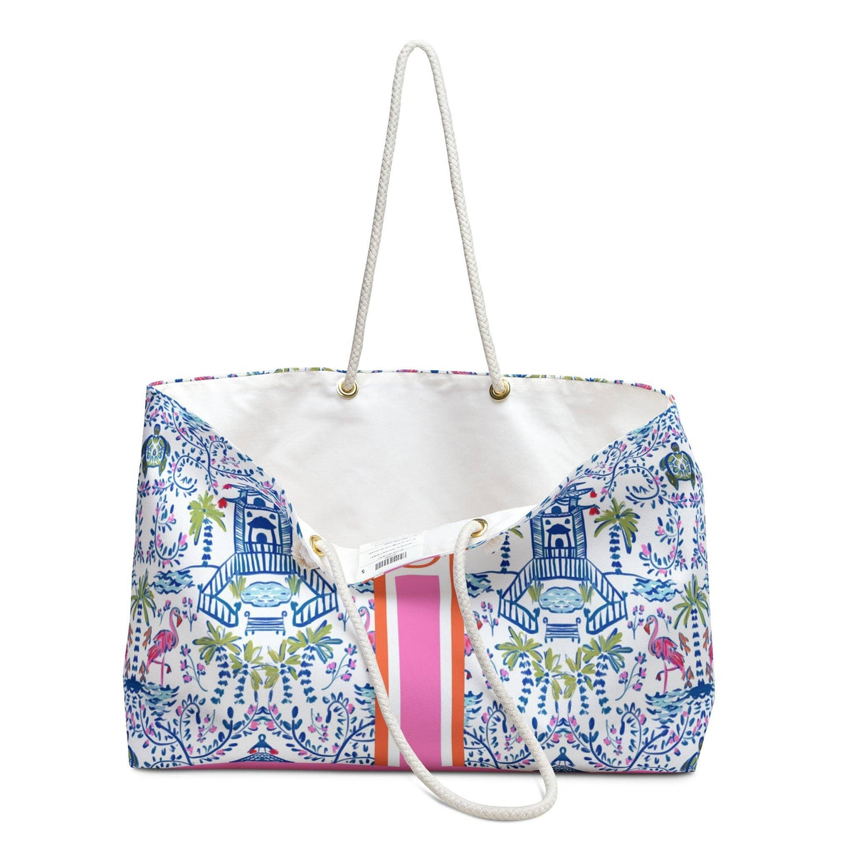 Britt Mills Mahjong Tote Bags: Chinoiserie Palms