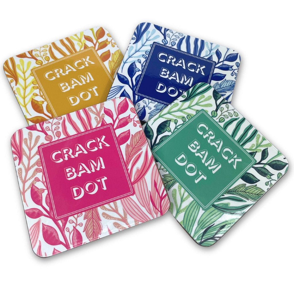 Mahjong Coasters, 4 Set. Colorful, Unique Mahjongg Gift for