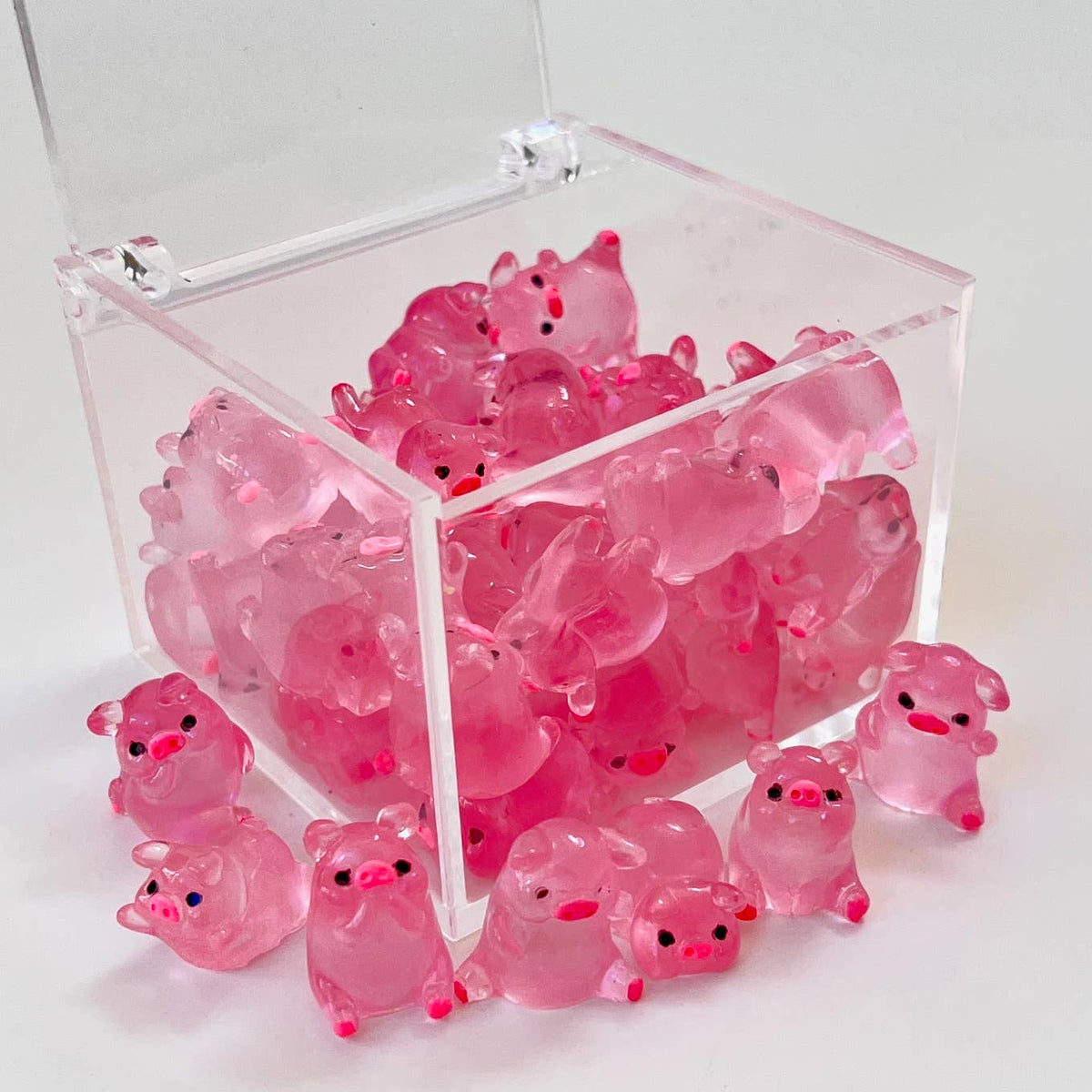 Pink Piggy Miniature Figurines
