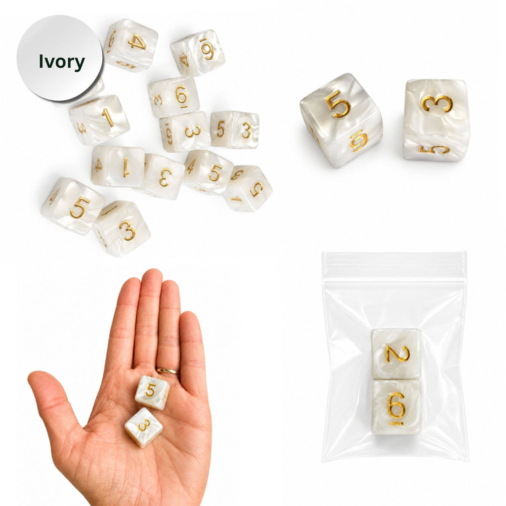 Pearl Dice Mahjong Specialty Dice Gift Ready: Orchid